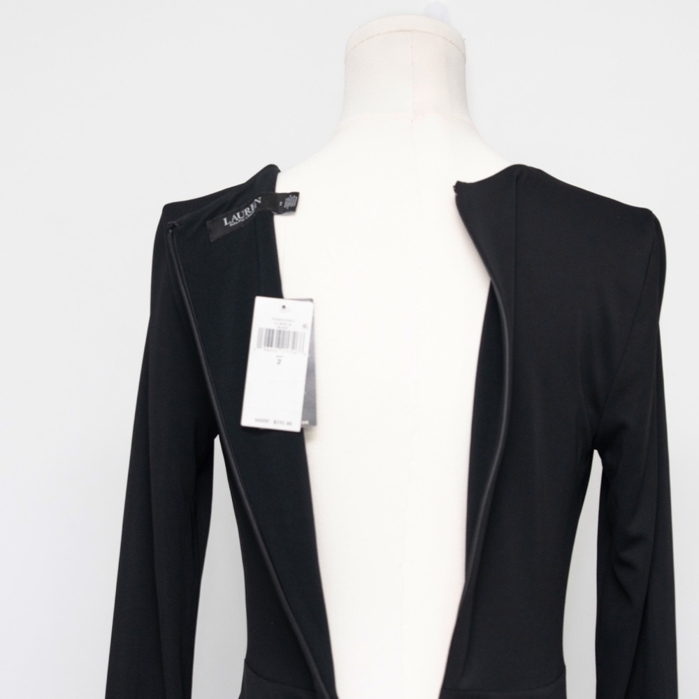 Lauren Ralph Lauren -  Nadira Twist-Front Jersey‎ Stretchy Gown - Picture 12 of 13